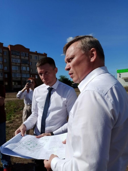 Глава города провел объезд строящихся объектов в рамках нацпроекта «Формирование комфортной городской среды»