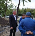 Глава Копейского городского округа проверил ход работ на общественных территориях, за благоустройство которых жители проголосовали в прошлом году в рамках национального проекта «Формирование комфортной городской среды»