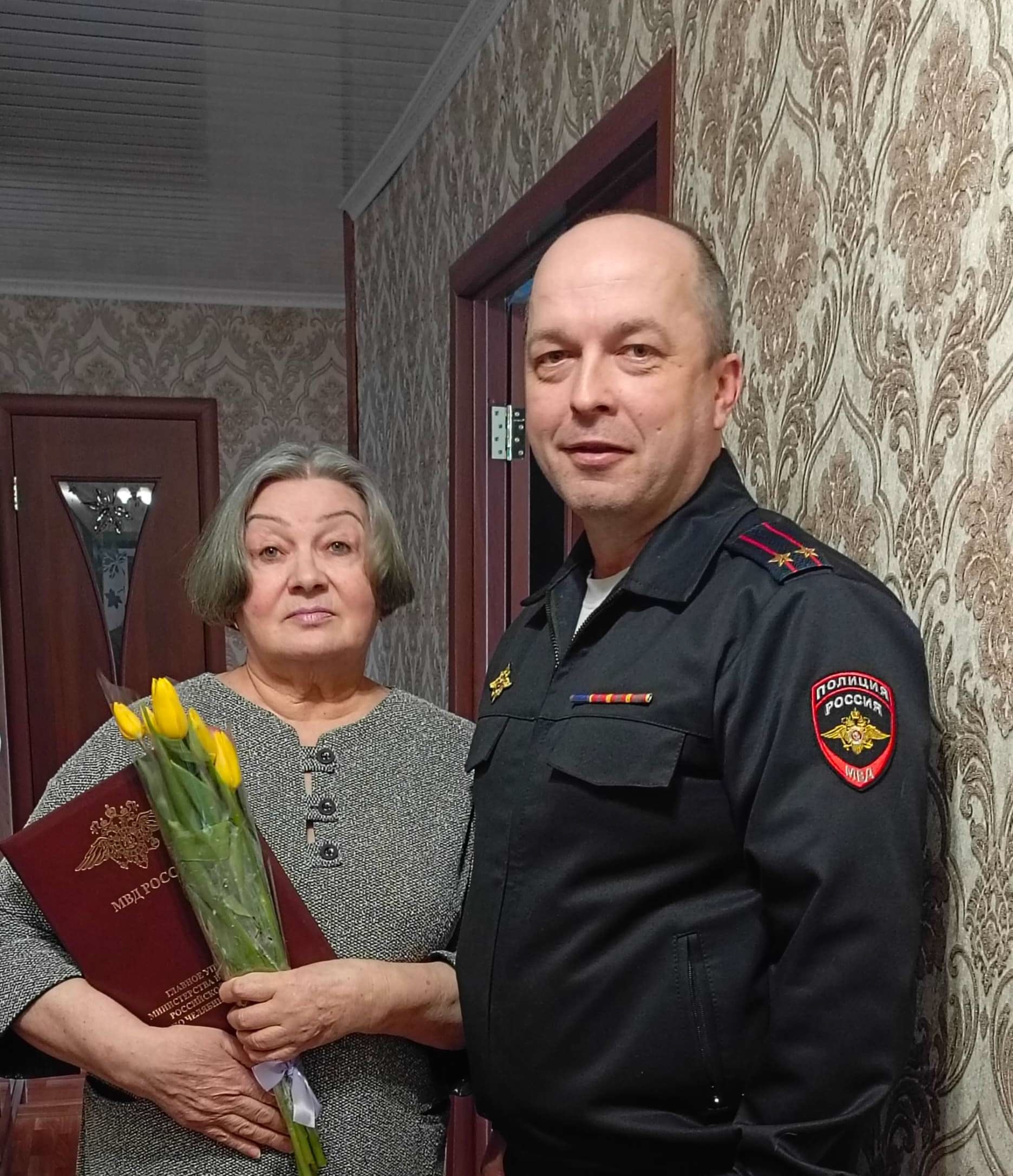 С 8 марта сотрудники Отдела МВД России по городу Копейску посетили вдов погибших сотрудников при исполнении служебных обязанностей органов внутренних дел