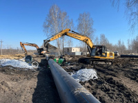 В Копейске продолжается строительство магистрального водовода