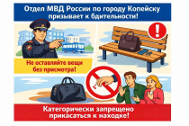 Безопасность в наших руках: Отдел МВД России по городу Копейску призывает к бдительности