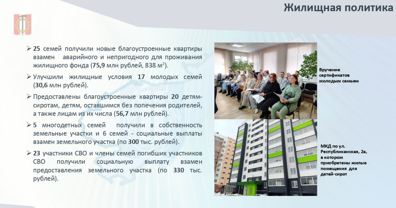 Жилищная политика, работа с аварийным жилищным фондом в Копейском городском округе