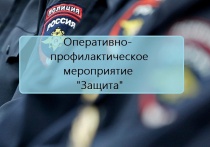 Полицейскими региона проводится оперативно-профилактическое мероприятие «Защита»