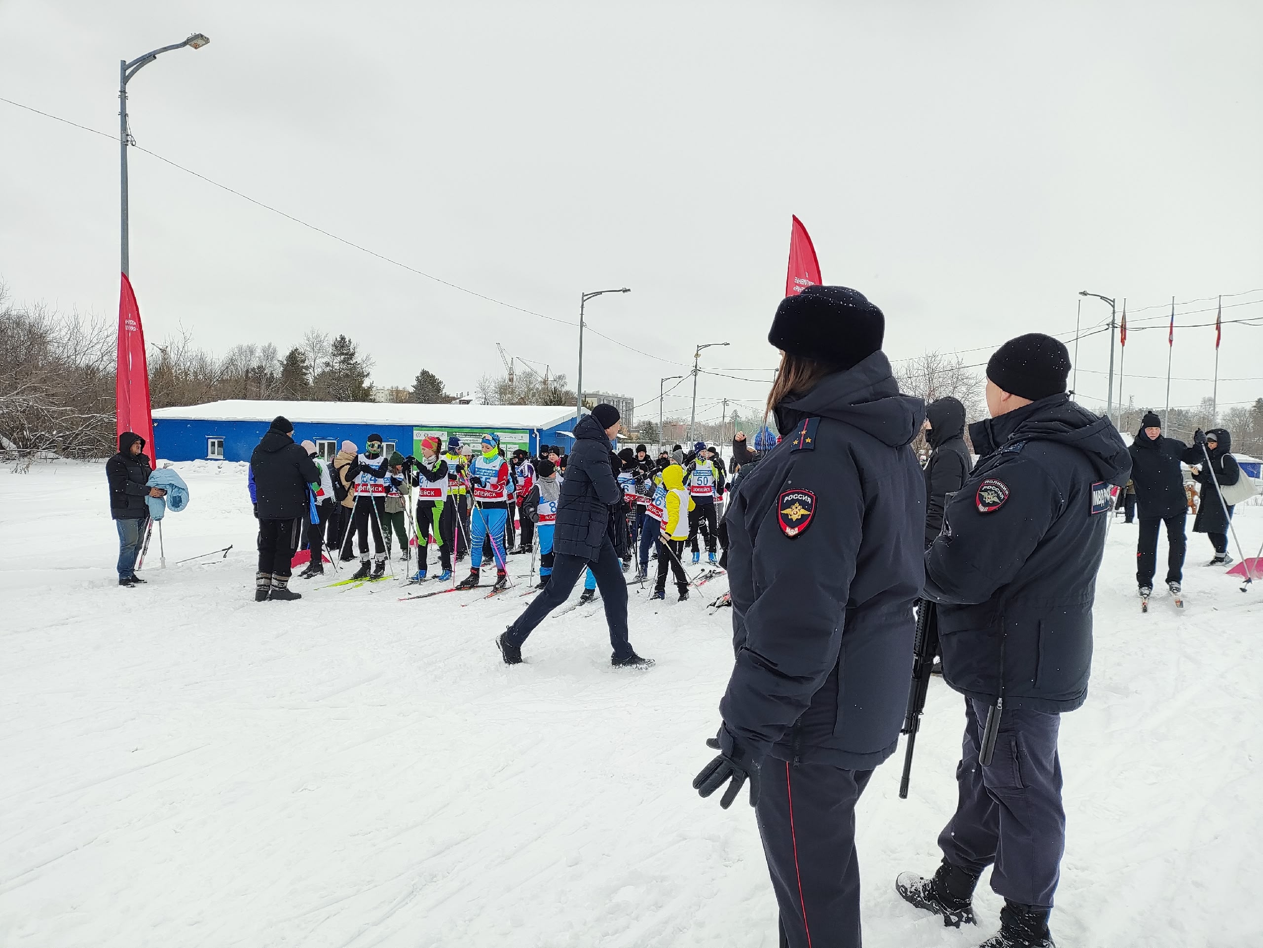 Копейские полицейские обеспечили правопорядок во время проведения Всероссийской массовой гонки "Лыжня России"
