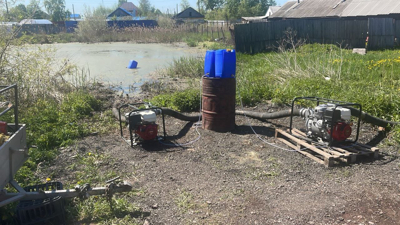 В Копейске продолжаются работы по водопонижению
