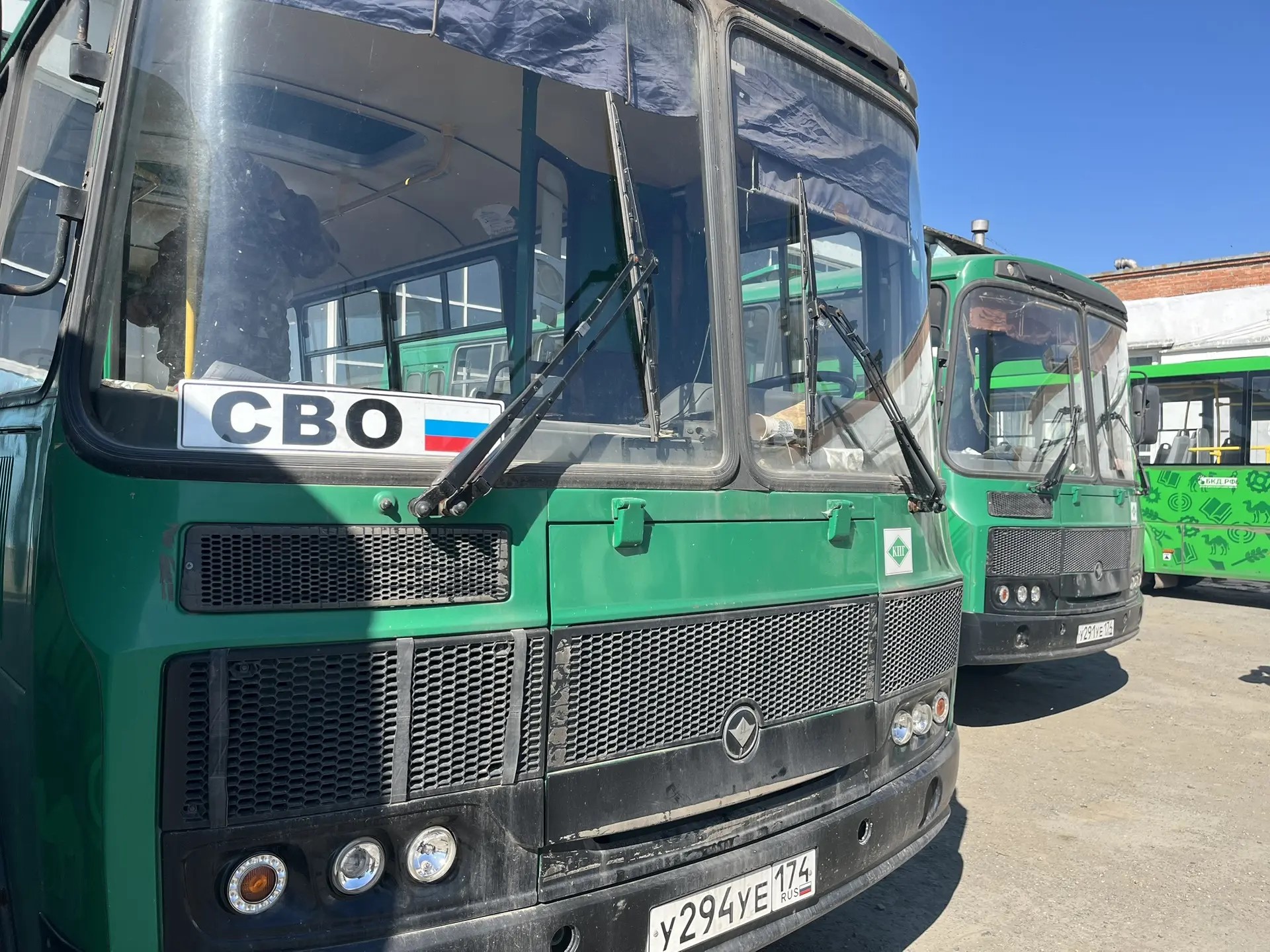 Копейские автобусы отправили в зону СВО