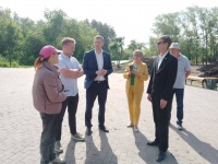 В Копейске продолжается реконструкция Парка Победы