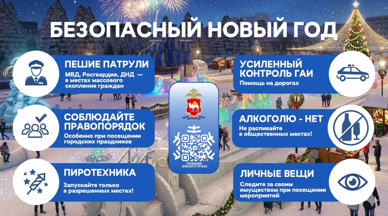 Безопасный Новый год: полицейские переходят на усиленный режим несения службы