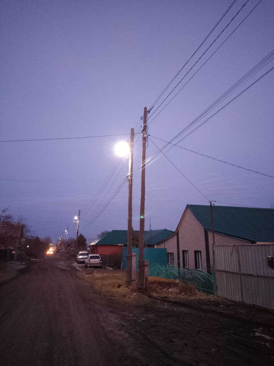 В Копейске продолжаются работы по восстановлению уличного освещения