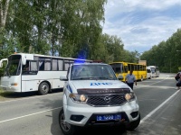 Сотрудниками ГИБДД г. Копейска организовано сопровождение автобусов, осуществляющих организованные перевозки групп детей!